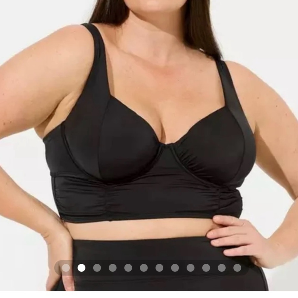 torrid Black Longline Underwire Bikini Bralette